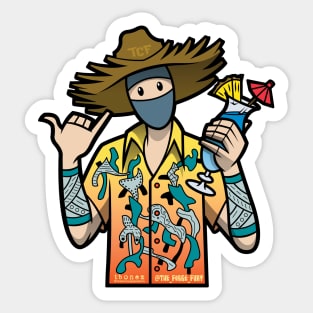 Hang Loose Ninja Sticker